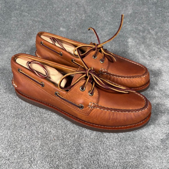 Sperry Other - Sperry Gold Cup Authentic Original Boat Shoes Tan Leather Mens 8.5 W STS12428